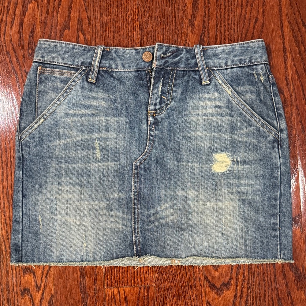 X2 Denim Laboratory Mini Skirt